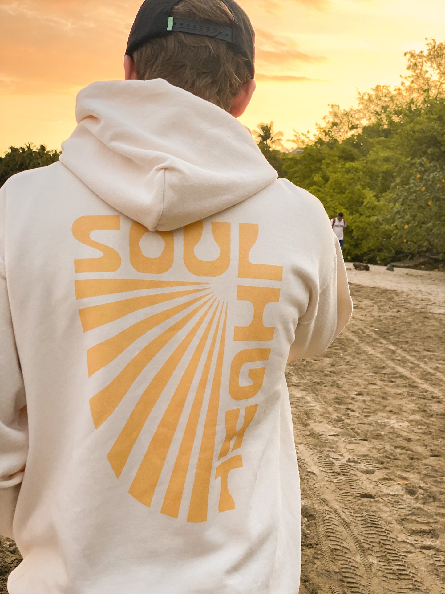 Cream Hoodie Back Screen Print