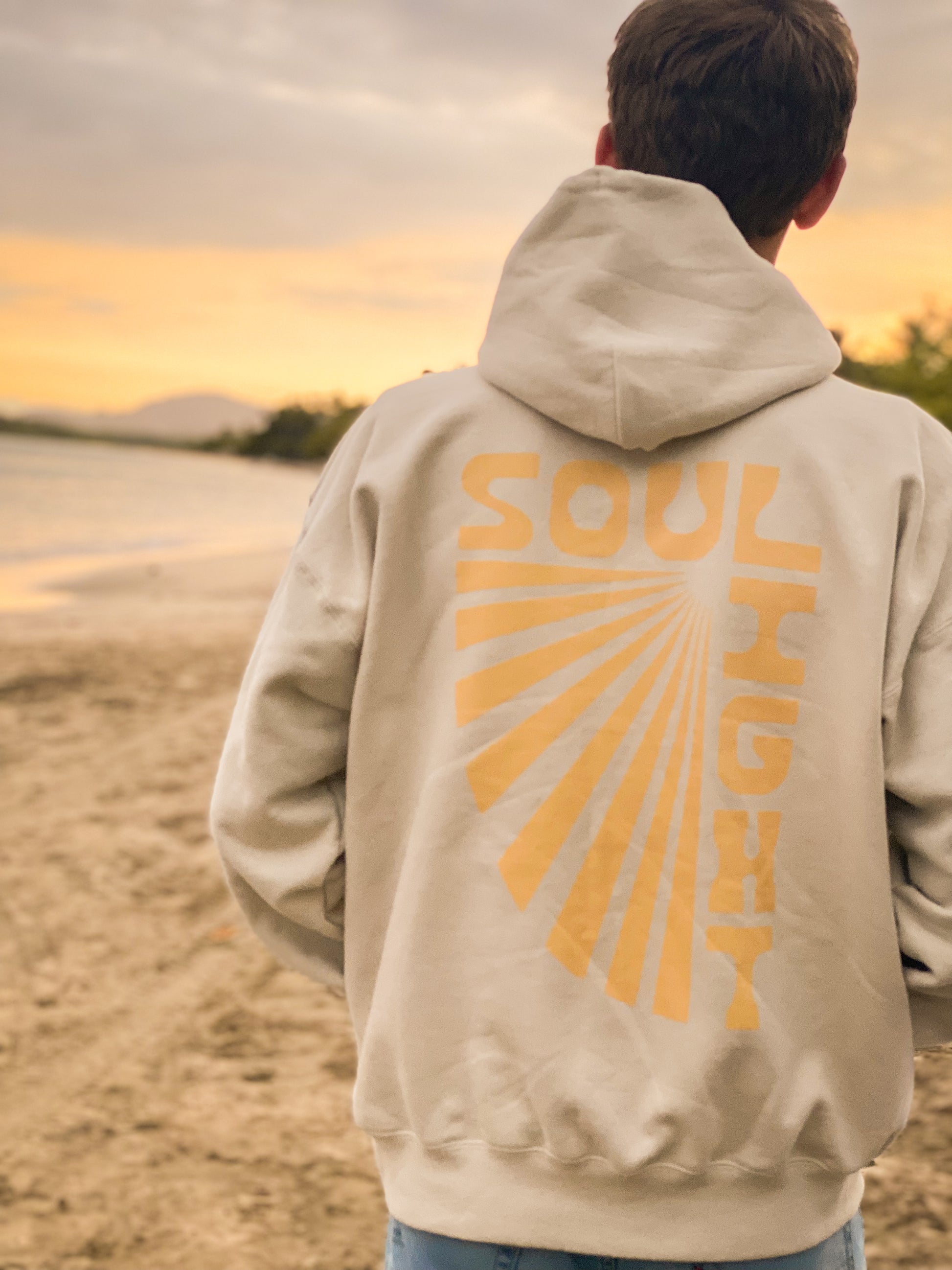 Sandstone Hoodie Back Screen Print