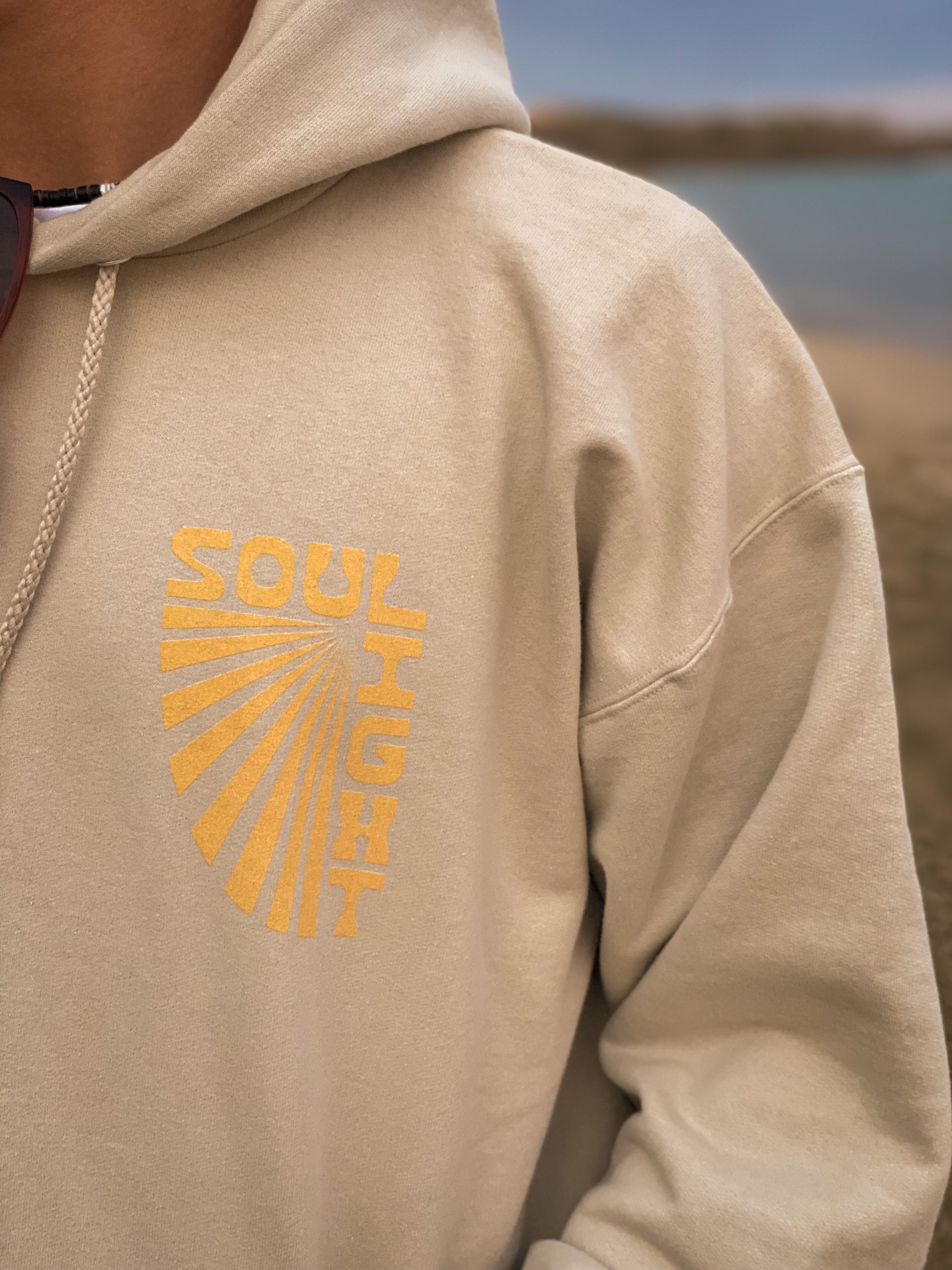 Sandstone Hoodie Front Screen Print